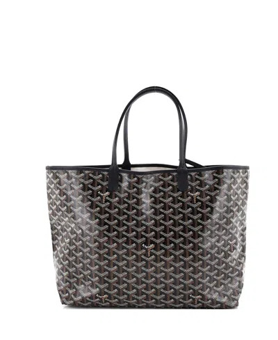 Pre-owned Pre-owned Goyard  Goyard Pm Saint Louis Tote Coated Canvas In Black