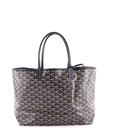 Pre-owned Pre-owned Goyard  Goyard Pm Saint Louis Tote Coated Canvas In Black