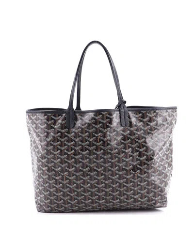 Pre-owned Pre-owned Goyard  Goyard Pm Saint Louis Tote Coated Canvas In Black