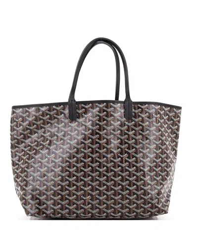 Pre-owned Pre-owned Goyard  Goyard Pm Saint Louis Tote Coated Canvas In Black