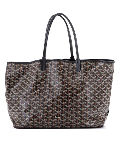 Pre-owned Pre-owned Goyard  Goyard Pm Saint Louis Tote Coated Canvas In Black