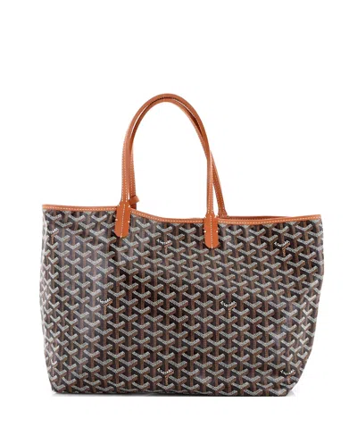 Pre-owned Pre-owned Goyard  Goyard Pm Saint Louis Tote Coated Canvas In Brown