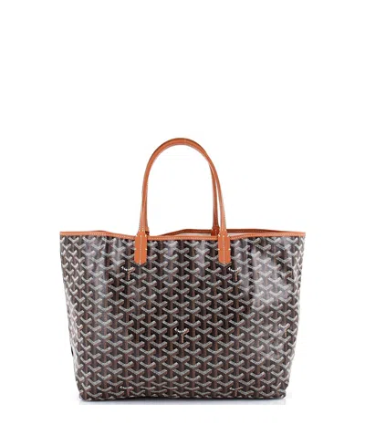Pre-owned Pre-owned Goyard  Goyard Pm Saint Louis Tote Coated Canvas In Brown