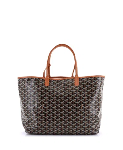 Pre-owned Pre-owned Goyard  Goyard Pm Saint Louis Tote Coated Canvas In Brown