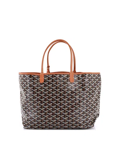 Pre-owned Pre-owned Goyard  Goyard Pm Saint Louis Tote Coated Canvas In Brown