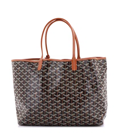 Pre-owned Pre-owned Goyard  Goyard Pm Saint Louis Tote Coated Canvas In Brown