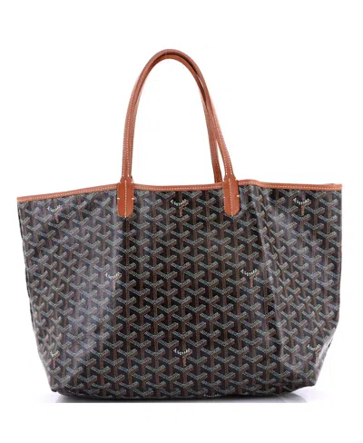 Pre-owned Pre-owned Goyard  Goyard Pm Saint Louis Tote Coated Canvas In Brown