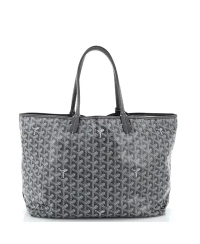 Pre-owned Pre-owned Goyard  Goyard Pm Saint Louis Tote Coated Canvas In Gray