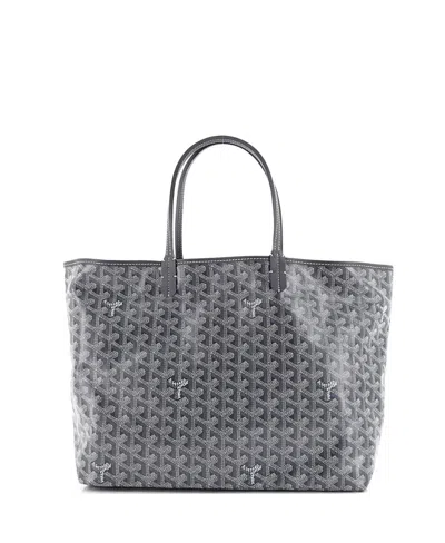 Pre-owned Pre-owned Goyard  Goyard Pm Saint Louis Tote Coated Canvas In Gray