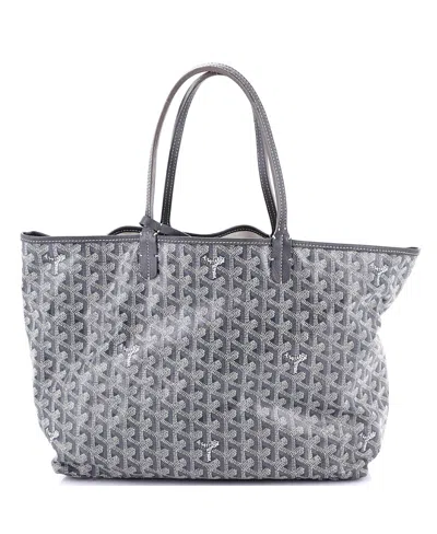 Pre-owned Pre-owned Goyard  Goyard Pm Saint Louis Tote Coated Canvas In Gray
