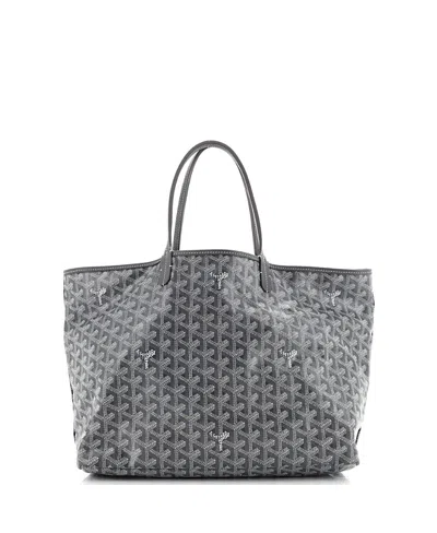 Pre-owned Pre-owned Goyard  Goyard Pm Saint Louis Tote Coated Canvas In Gray