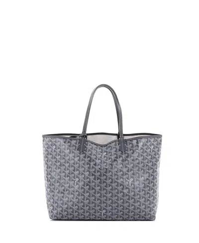 Pre-owned Pre-owned Goyard  Goyard Pm Saint Louis Tote Coated Canvas In Gray