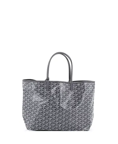 Pre-owned Pre-owned Goyard  Goyard Pm Saint Louis Tote Coated Canvas In Gray