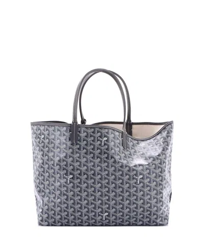Pre-owned Pre-owned Goyard  Goyard Pm Saint Louis Tote Coated Canvas In Gray