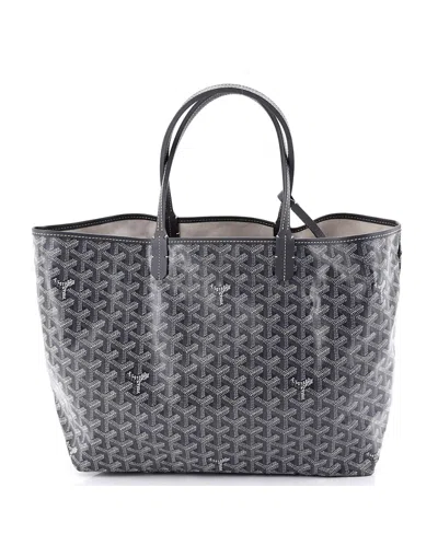 Pre-owned Pre-owned Goyard  Goyard Pm Saint Louis Tote Coated Canvas In Gray