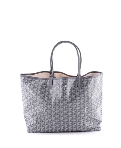 Pre-owned Pre-owned Goyard  Goyard Pm Saint Louis Tote Coated Canvas In Gray