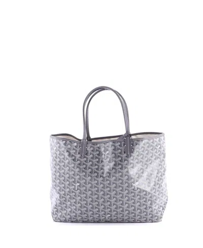 Pre-owned Pre-owned Goyard  Goyard Pm Saint Louis Tote Coated Canvas In Gray