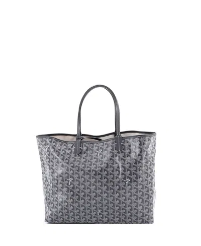 Pre-owned Pre-owned Goyard  Goyard Pm Saint Louis Tote Coated Canvas In Gray