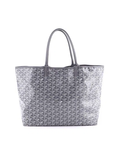 Pre-owned Pre-owned Goyard  Goyard Pm Saint Louis Tote Coated Canvas In Gray