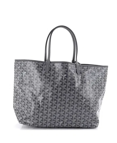 Pre-owned Pre-owned Goyard  Goyard Pm Saint Louis Tote Coated Canvas In Gray