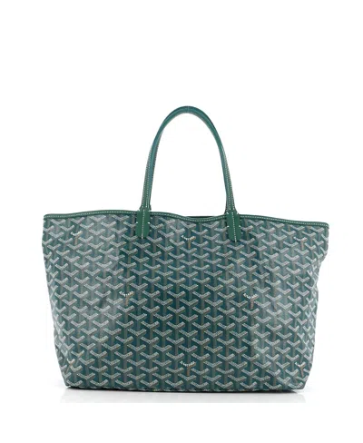 Pre-owned Pre-owned Goyard  Goyard Pm Saint Louis Tote Coated Canvas In Green