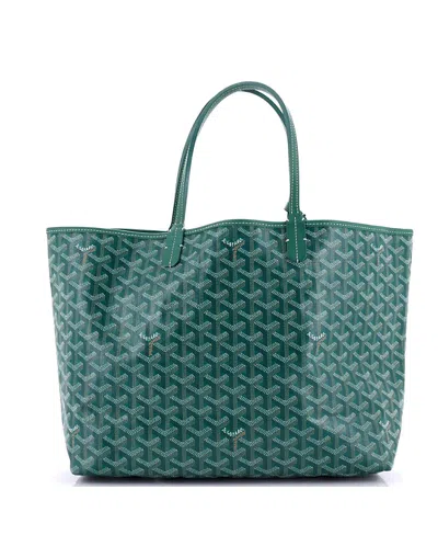 Pre-owned Pre-owned Goyard  Goyard Pm Saint Louis Tote Coated Canvas In Green
