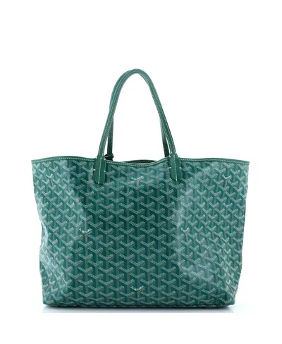 Pre-owned Pre-owned Goyard  Goyard Pm Saint Louis Tote Coated Canvas In Green