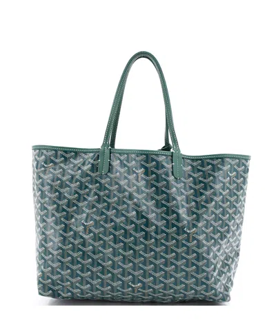 Pre-owned Pre-owned Goyard  Goyard Pm Saint Louis Tote Coated Canvas In Green