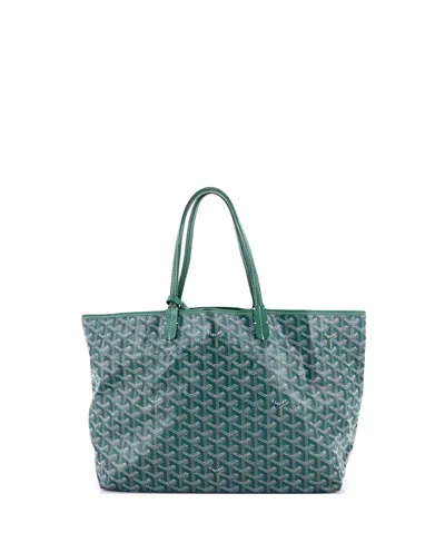Pre-owned Pre-owned Goyard  Goyard Pm Saint Louis Tote Coated Canvas In Green