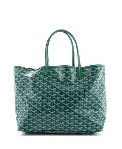 Pre-owned Pre-owned Goyard  Goyard Pm Saint Louis Tote Coated Canvas In Green