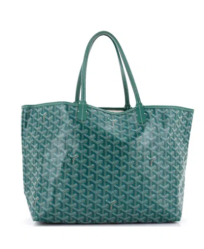 Pre-owned Pre-owned Goyard  Goyard Pm Saint Louis Tote Coated Canvas In Green