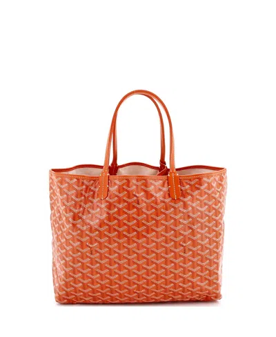 Pre-owned Pre-owned Goyard  Goyard Pm Saint Louis Tote Coated Canvas In Orange