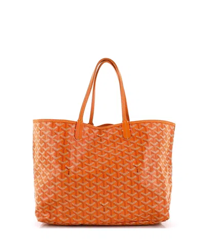 Pre-owned Pre-owned Goyard  Goyard Pm Saint Louis Tote Coated Canvas In Orange
