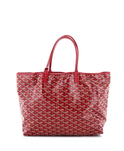 Pre-owned Pre-owned Goyard  Goyard Pm Saint Louis Tote Coated Canvas In Red