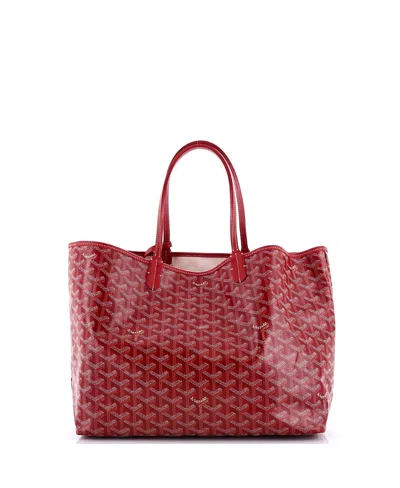 Pre-owned Pre-owned Goyard  Goyard Pm Saint Louis Tote Coated Canvas In Red