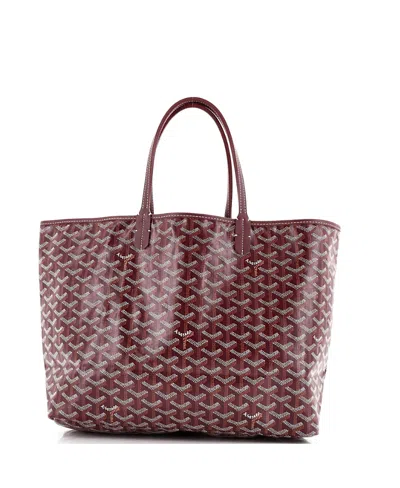 Pre-owned Pre-owned Goyard  Goyard Pm Saint Louis Tote Coated Canvas In Red