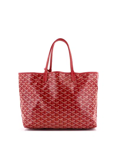 Pre-owned Pre-owned Goyard  Goyard Pm Saint Louis Tote Coated Canvas In Red