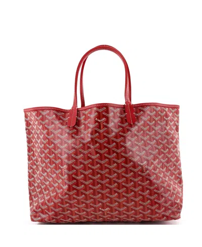 Pre-owned Pre-owned Goyard  Goyard Pm Saint Louis Tote Coated Canvas In Red