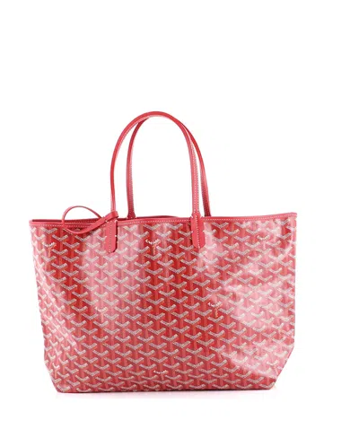 Pre-owned Pre-owned Goyard  Goyard Pm Saint Louis Tote Coated Canvas In Red