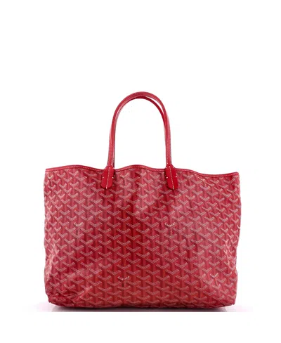 Pre-owned Pre-owned Goyard  Goyard Pm Saint Louis Tote Coated Canvas In Red