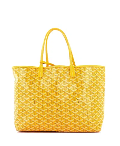 Pre-owned Goyard  Goyard Pm Saint Louis Tote Coated Canvas In Yellow