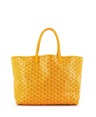 Pre-owned Pre-owned Goyard  Goyard Pm Saint Louis Tote Coated Canvas In Yellow