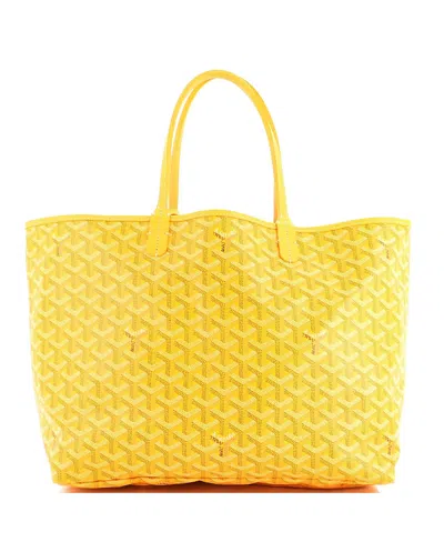 Pre-owned Pre-owned Goyard  Goyard Pm Saint Louis Tote Coated Canvas In Yellow