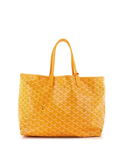 Pre-owned Pre-owned Goyard  Goyard Pm Saint Louis Tote Coated Canvas In Yellow