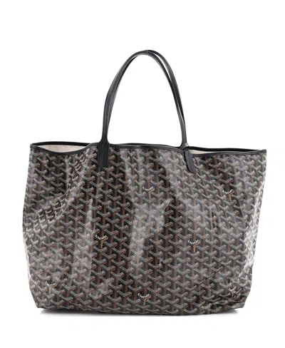Pre-owned Pre-owned Goyard  Goyard Pm Saint Louis Tote Printed Coated Canvas In Brown