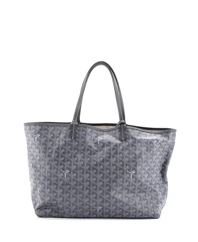 Pre-owned Pre-owned Goyard  Goyard Pm Saint Louis Tote Printed Coated Canvas In Gray