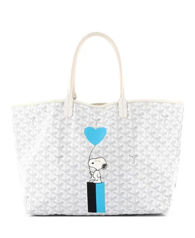 Pre-owned Pre-owned Goyard  Goyard Pm Saint Louis Tote Snoopy Printed Coated Canvas In Multi