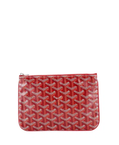 Pre-owned Pre-owned Goyard  Goyard Pm Senat Zip Pouch Coated Canvas