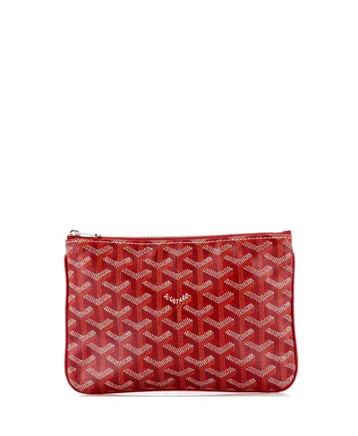 Pre-owned Pre-owned Goyard  Goyard Pm Senat Zip Pouch Coated Canvas