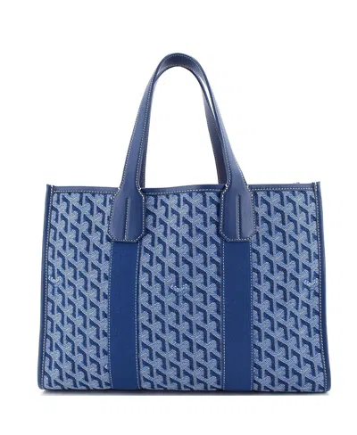 Pre-owned Pre-owned Goyard  Goyard Pm Villette Tote Coated Canvas In Blue